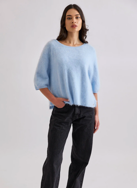Mia Fratino Eliza Tee - Mid Blue