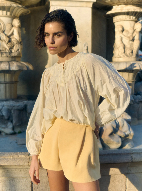 Sita Murt Crinkle Blouse - Popcorn