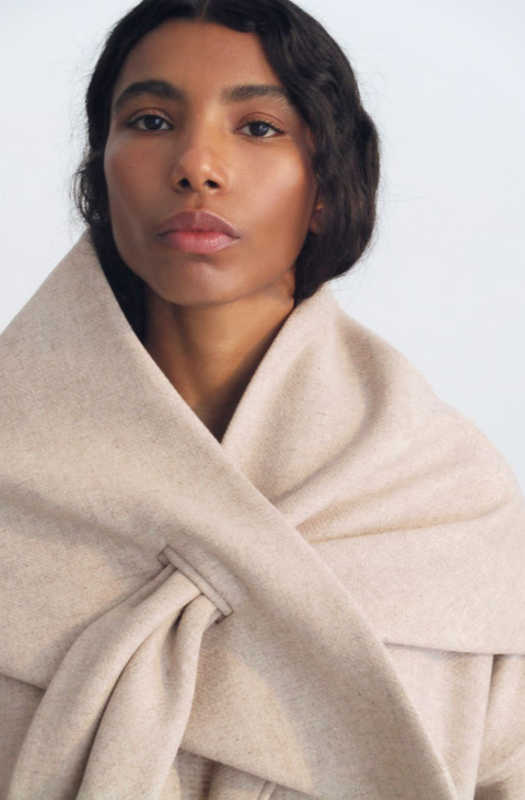 The New Society Kristine Scarf - Beige