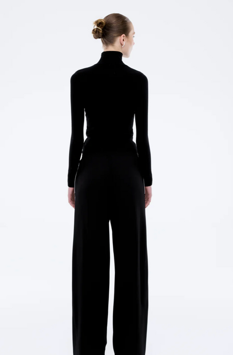 Ena Pelly Valentina Stripe Pant - Black/Off White