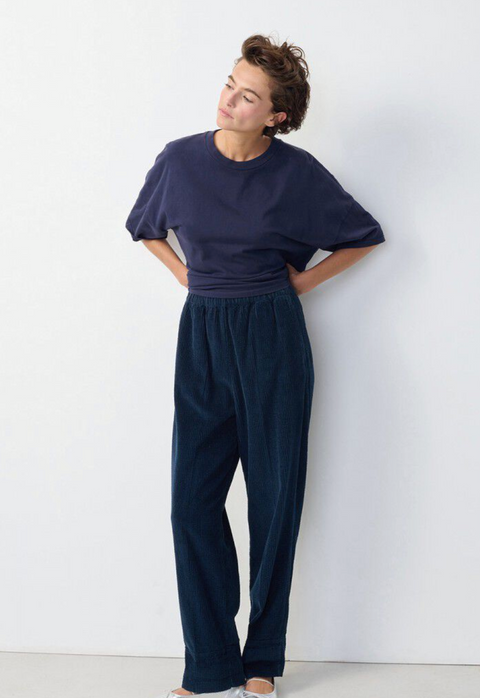 American Vintage Padow Corduroy Trousers - Navy