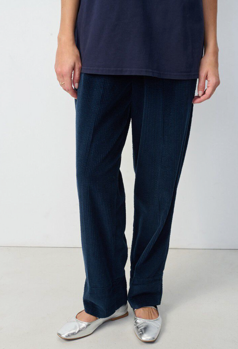 American Vintage Padow Corduroy Trousers - Navy