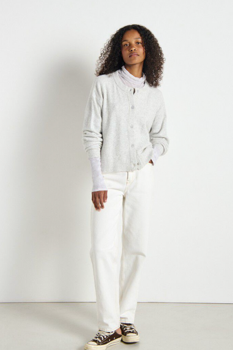 American Vintage Damsville Cardigan - Heather Grey