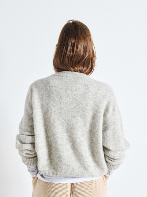 American Vintage Vitow Jumper - Light Grey Melange