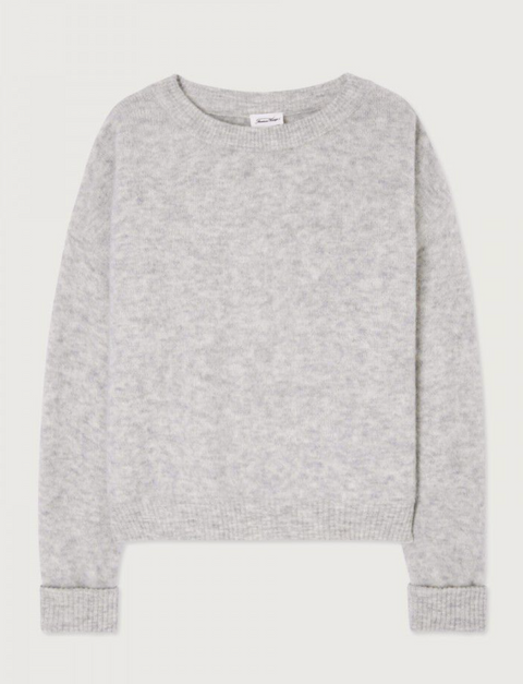 American Vintage Vitow Jumper - Light Grey Melange