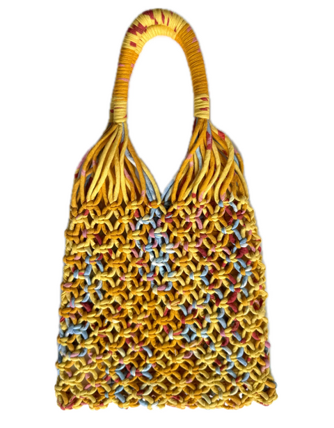 Ilio Nema Macrame Sun Print Bag