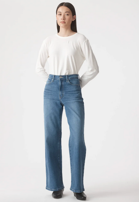 Outland Denim Ellie High Wide Jean - Liberty