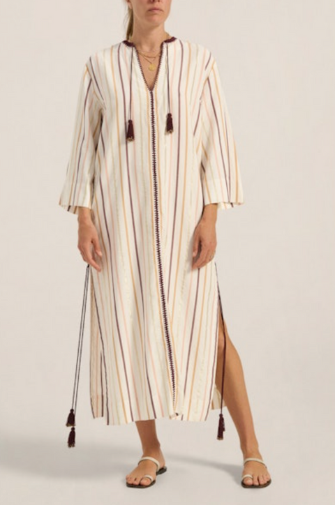 Ilio Nema Sunion Caftan - Casablanca Stripe