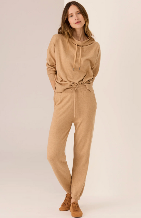 POL Clothing Rowan Drawcord Knit - Pebble