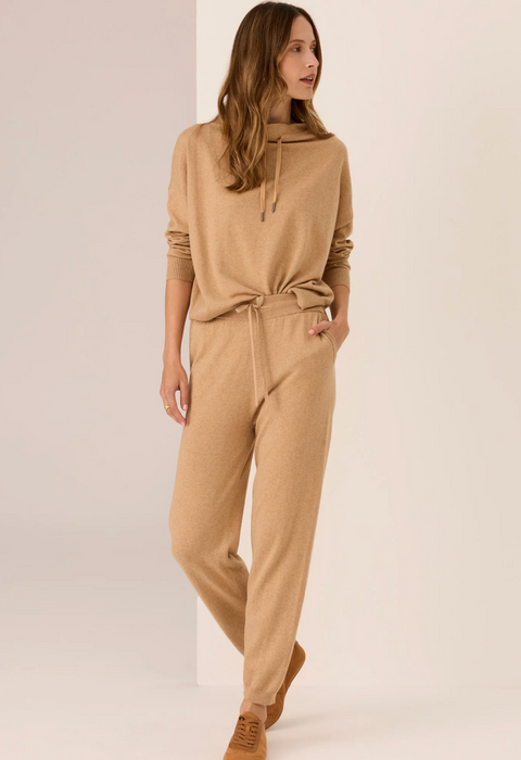 POL Clothing Rowan Drawcord Knit - Pebble