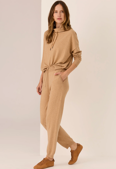 POL Clothing Rowan Drawcord Knit - Pebble