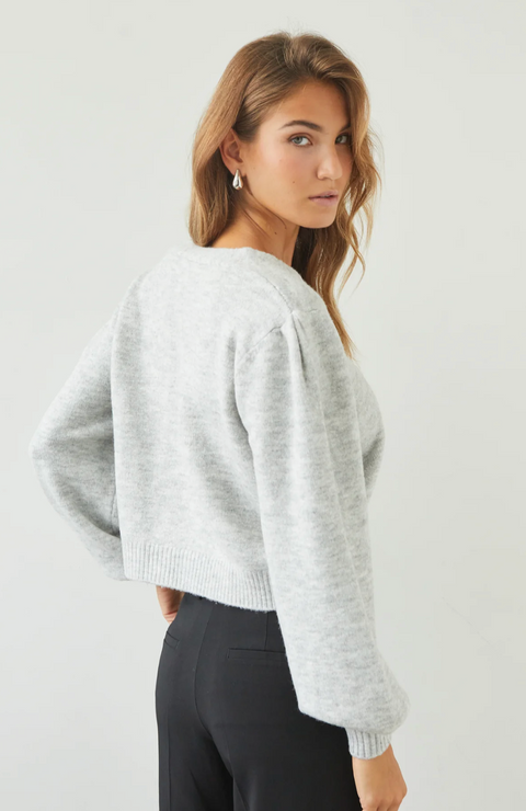 Charli London Hollie Cardigan - Silver Grey