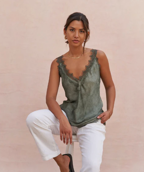 Charli London Solange Camisole - Khaki