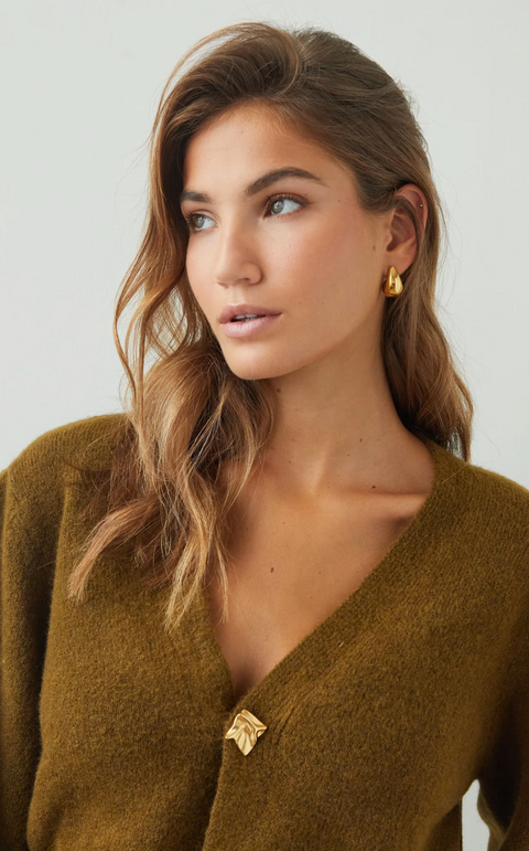 Charli London Hollie Cardigan - Khaki