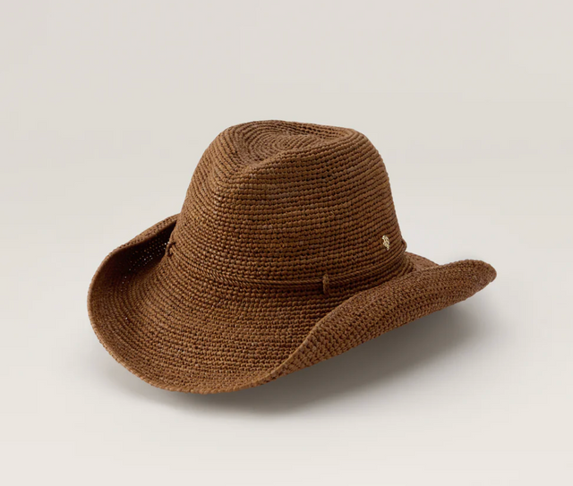Helen Kaminski Belen Raffia Crochet Fedora - Nutshell – Long Weekend Store