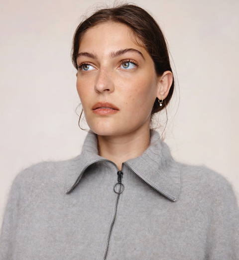 Marle Oscar Zip Up - Fog