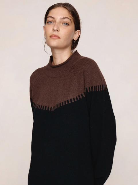 Marle Rodin Jumper - Carob/Black