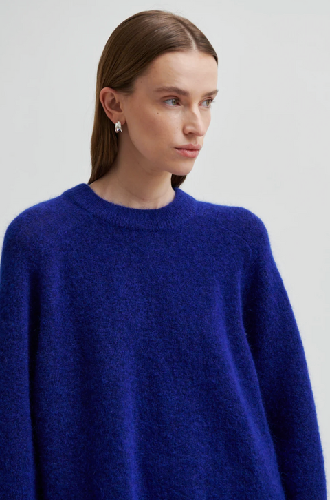 Second Female Brookline Raglan Jumper - Mazarine Blue