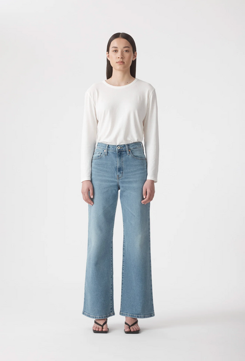 Outland Denim Ellie High Wide Jean - Drift