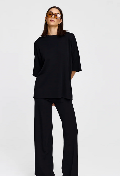 Kinney Camden Knit Tee - Black