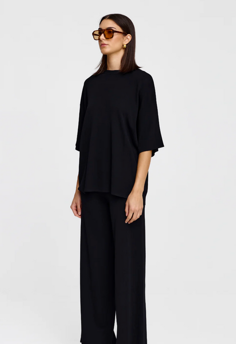 Kinney Camden Knit Tee - Black