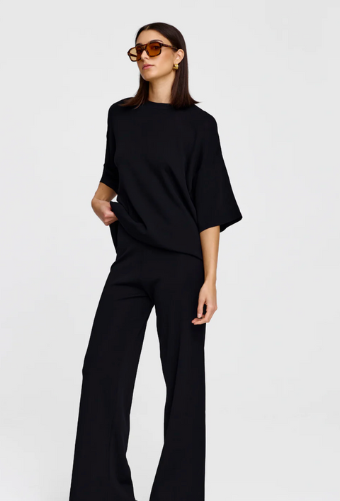 Kinney Camden Knit Tee - Black