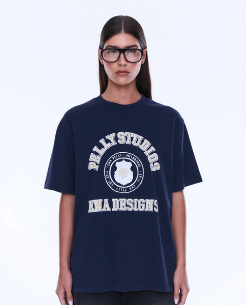 Ena Pelly Sophia Relaxed Tee - Washed Ink / Pelly Studios