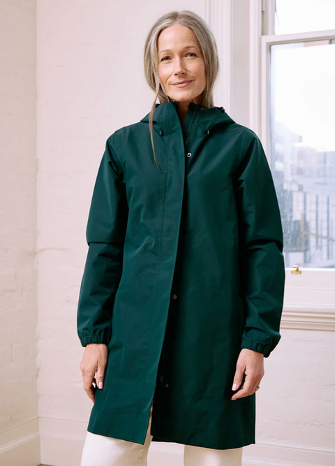 Amble Refuge Waterproof Jacket - Eucalyptus