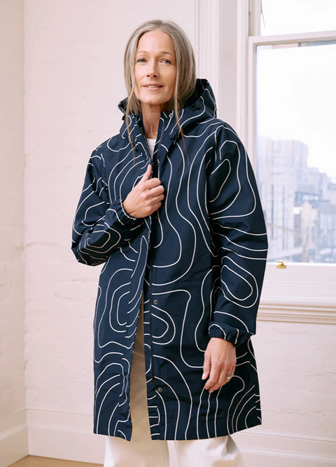 Amble Refuge Waterproof Jacket - Topography