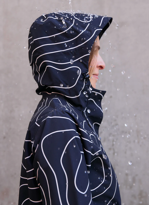 Amble Refuge Waterproof Jacket - Topography