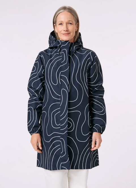 Amble Refuge Waterproof Jacket - Topography