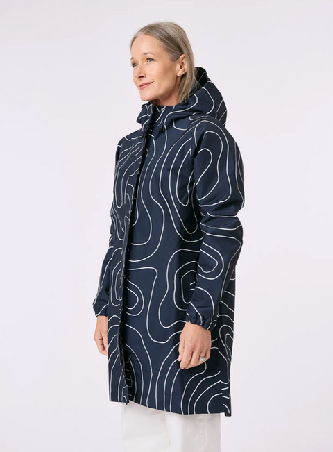 Amble Refuge Waterproof Jacket - Topography