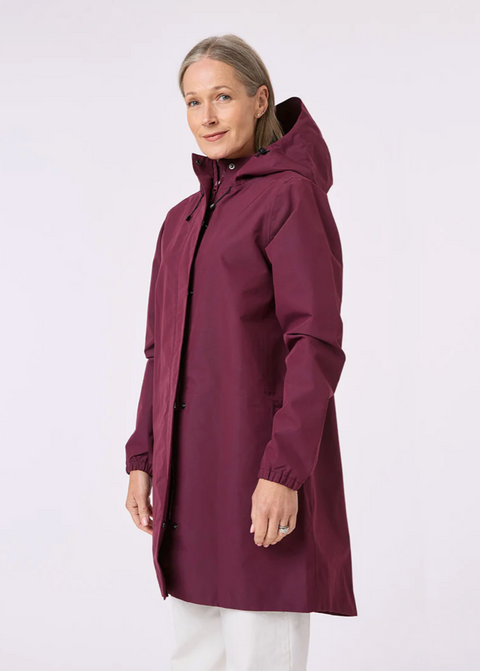 Amble Refuge Waterproof Jacket - Mulberry
