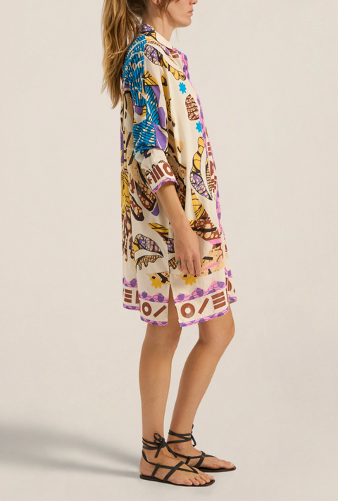 Ilio Nema Artemis Shirtdress - Jungle Print