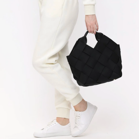 Sol and Selene Resilience Woven Neoprene Bag - Black