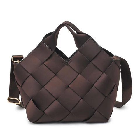 Sol and Selene Resilience Woven Neoprene Bag - Chocolate