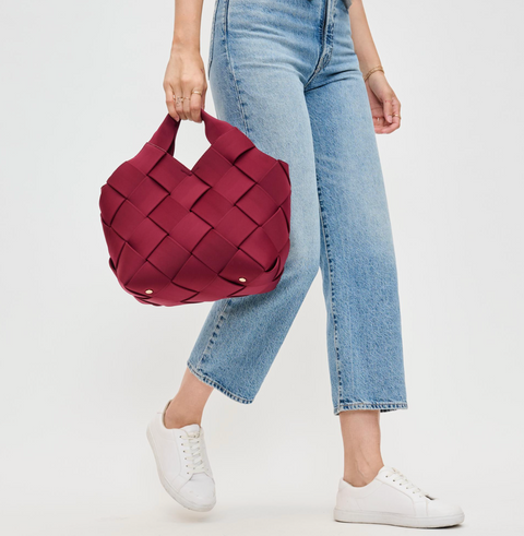 Sol and Selene Resilience Woven Neoprene Bag - Wine