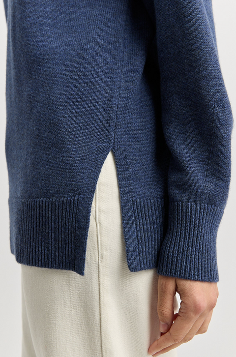 Toorallie Relaxed Longline Crew Jumper - Galaxy