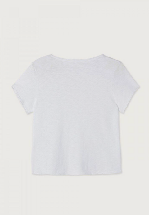 American Vintage Sonoma V-Neck Short Sleeve T-Shirt - White