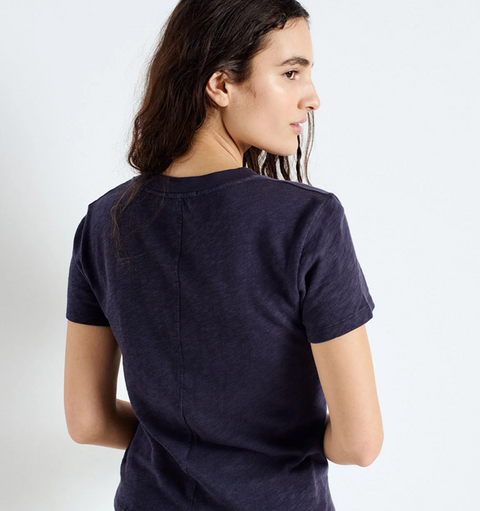 American Vintage Sonoma Short Sleeve Crew T-Shirt - Vintage Navy