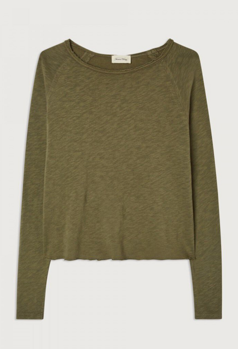 American Vintage Sonoma Long Sleeve Boatneck T-Shirt - Vintage Bush