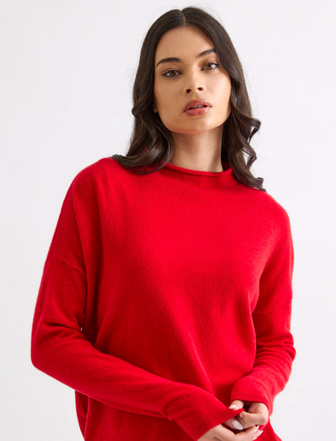 Mia Fratino Sloane Mockneck - Poppy
