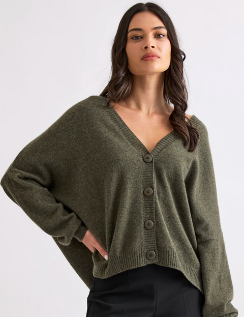 Mia Fratino Nova Cardigan  - Military
