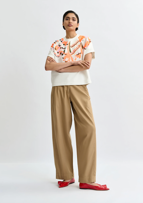 Essentiel Antwerp Jolies Sweatshirt - Off White/Multicolour