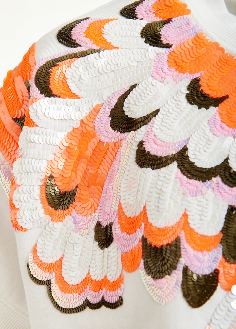 Essentiel Antwerp Jolies Sweatshirt - Off White/Multicolour