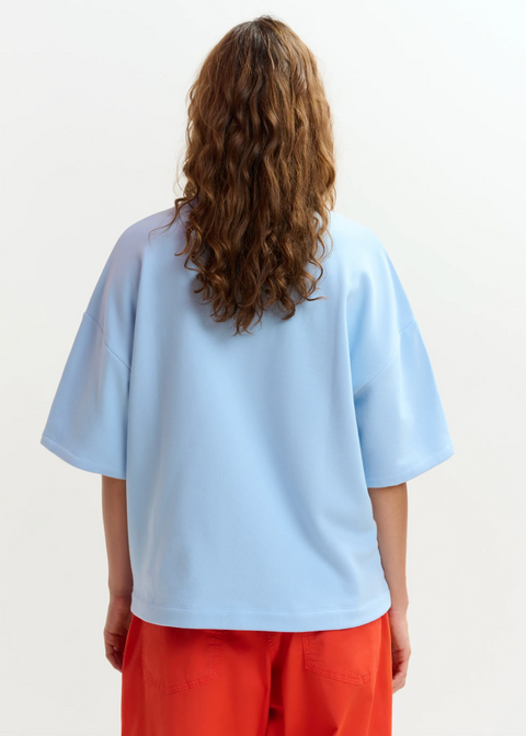 Essentiel Antwerp Jista Sweatshirt - Light Blue/Orange