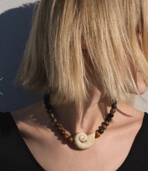 Gem Totem Happy Place Necklace - Cocoa