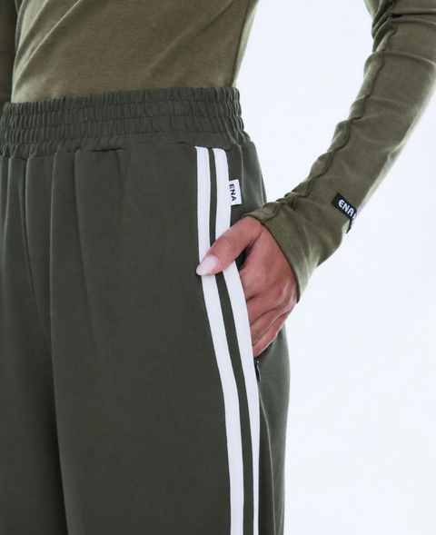 Ena Pelly Valentina Stripe Pant - Olive