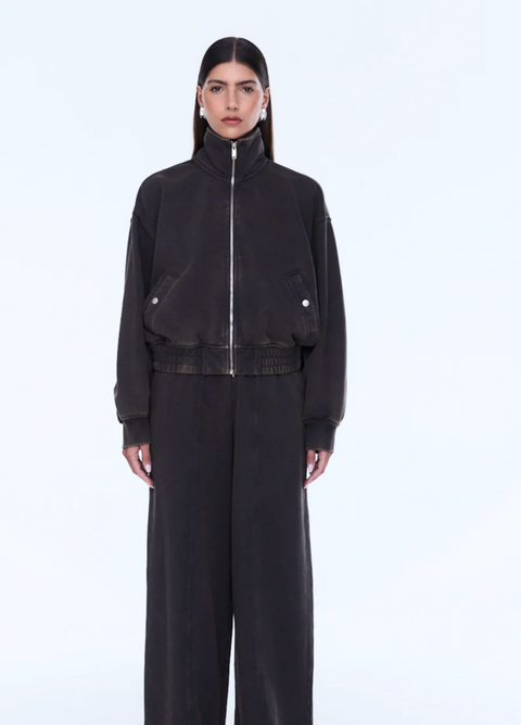 Ena Pelly Willow Zip Through Jacket - Washed Bark