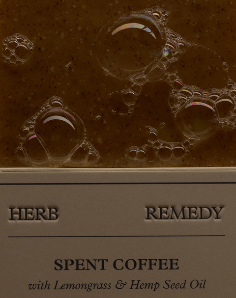 Herb Remedy Soap - Spent Coffee with Lemongrass & Hemp Seed Oil